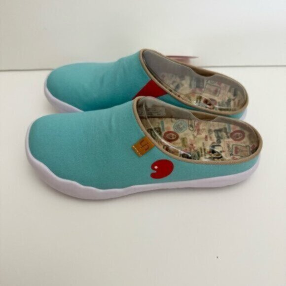 UIN Size 6.5 NWT Comfortable Women's Shoes Sky Blue Slipper - Picture 5 of 10